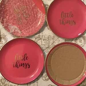 Enjoy the little things set plates trinket dish wall hanging plaques 8 items